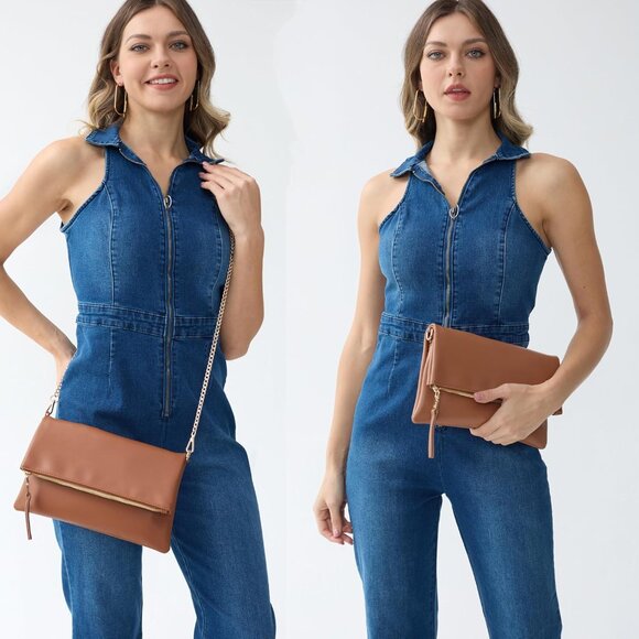 Women's Cross body Bag Envelope Clutch - Picture 7 of 7